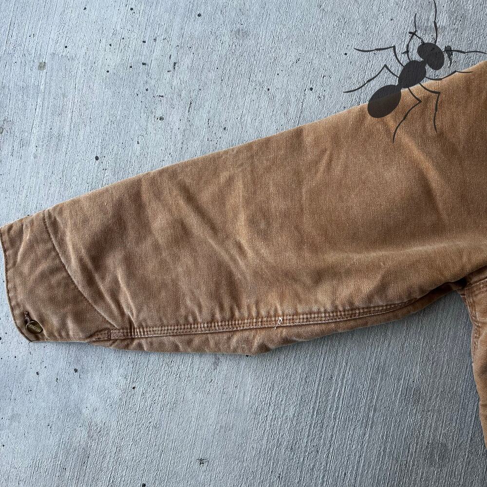 Carhartt brown cropped Detroit style work wear jacket - Picture 12 of 13